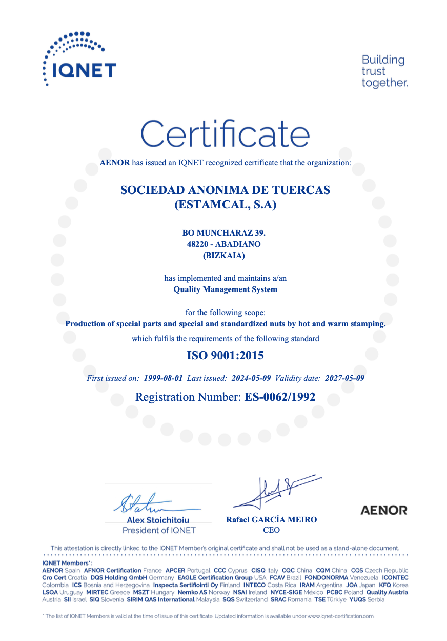 ESTAMCAL ISO9001